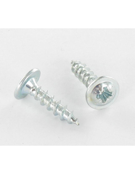 Parafuso de madeira aglomerado VBA3 cabeça de cogumelo Pozi 4X40 Aço zinco branco RAL3005 vermelho vinho veremelho