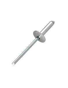 Blindklinknagels Aluminium Staalstaaf 4,8 x 10 espessura de serrilha 3 con 5 cabeça extra larga ALX 2