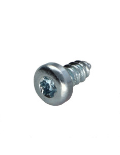 Parafuso de chapa cabeça cilíndrica 4,2 x 9,5 cabeça encaixada dentado TORX T20 Aço zinco branco