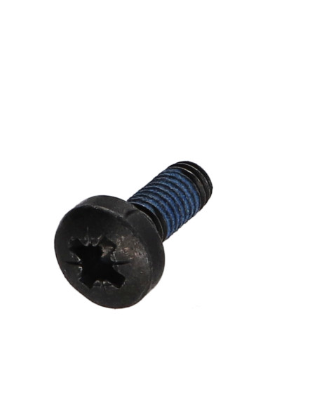 Parafuso de metais cabeça abaulada larga Pozi PZ7 M6X16 Aço zinco preto Freio roscado 3M2353 360°