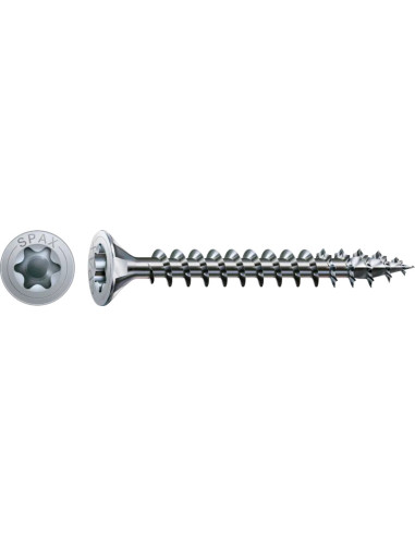 Spax Parafuso de madeira cabeça fresada TORX T20 4,5X25 rosca total WIROX