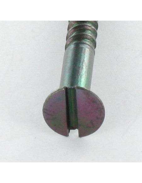 Parafuso de madeira cabeça fresada sulcada 5X40 Aço zinco preto