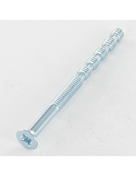 Parafuso de metais cabeça fresada Pozi PZ6 M4X55 roscado sobre 25 secável Aço zinco branco