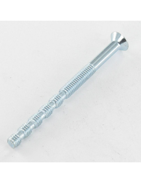 Parafuso de metais cabeça fresada Pozi PZ6 M4X55 roscado sobre 25 secável Aço zinco branco