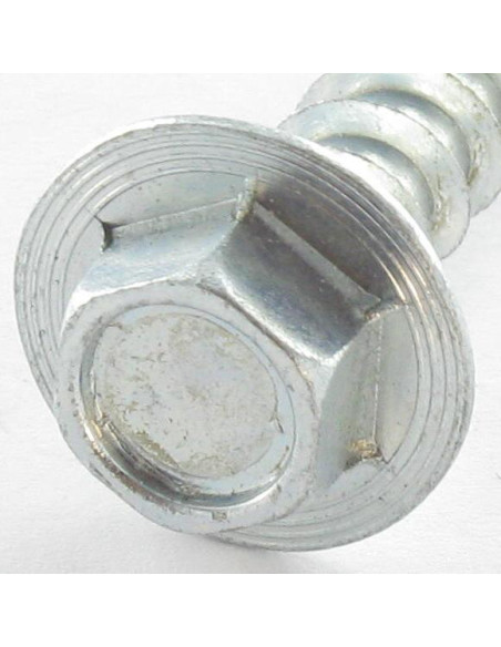 Parafusos de madeira e aglomerado TEKOR cabeça hexagonal flange com gola 8X50 Aço zinco branco cut ponto antifenda