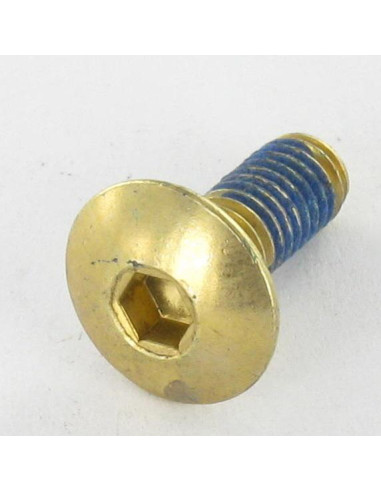 PARAFUSO cabeça de cogumelo M6X12 chave de 4 Aço zinco branco Freio roscado
