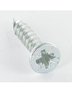 Parafuso de madeira aglomerado VBA3 cabeça fresada Pozi 6X70 Aço zinco branco 2
