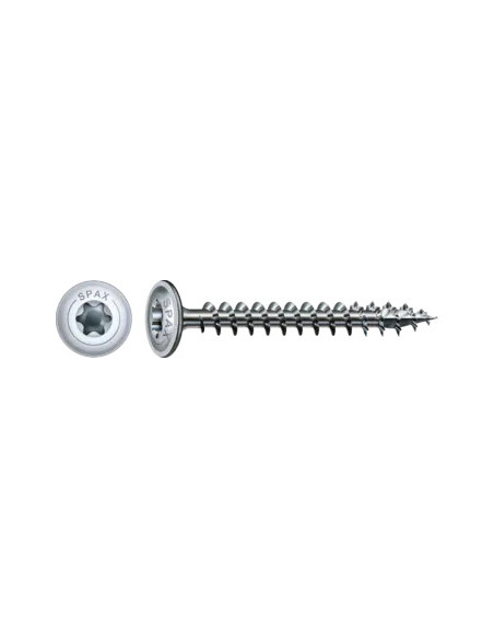 Spax Parafuso de madeira cabeça disco TORX T30 6X60 roscado sobre 56 4CUT WIROX