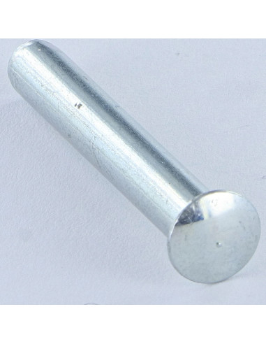 Rebite de ferro de cabeça plana cabeça oval 4X8 Aço zinco branco