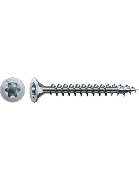 Spax Parafuso de madeira cabeça fresada TORX T20 4X50 rosca total WIROX