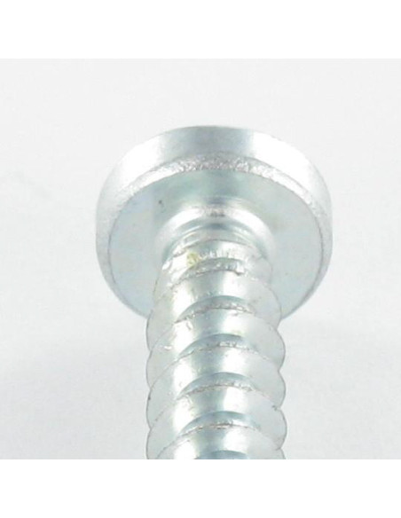 Parfuso de pvc cabeça cilíndrica Pozi 6X29 Perno 40 grau Aço zinco branco