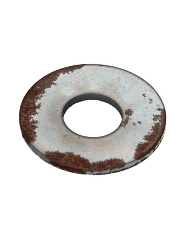 Rondela liso M10X27X2 L Aço zinco branco OXIDADO