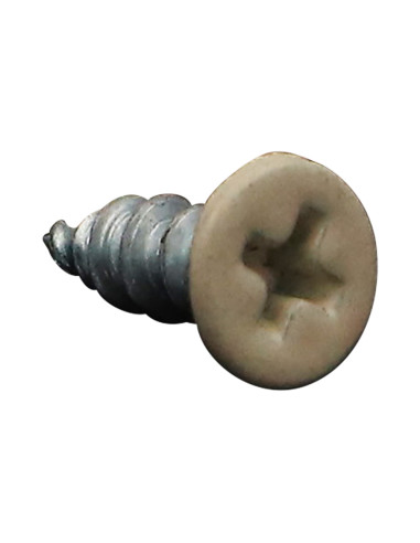 Parfuso de pvc 30 cabeça fresada phillips 4,3X13 Autoperfurante Aço zinco branco RAL 1015 marfim claro