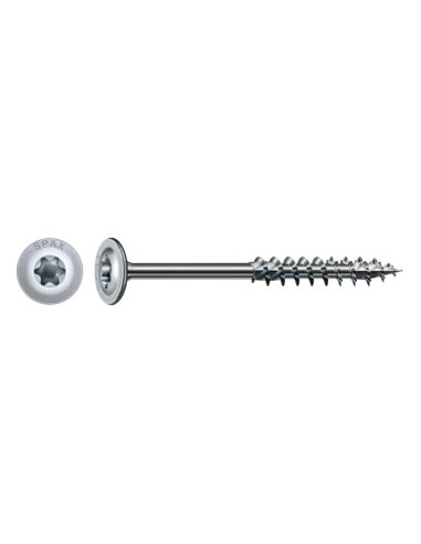 Spax Parafuso de madeira cabeça disco TORX T40 8X160 roscado sobre 80 4CUT WIROX