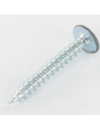 Parafuso de madeira aglomerado cabeça de cogumelo Pozi PZ6 4,5X35 rosca total Aço zinco branco RAL7012 cinza basalto