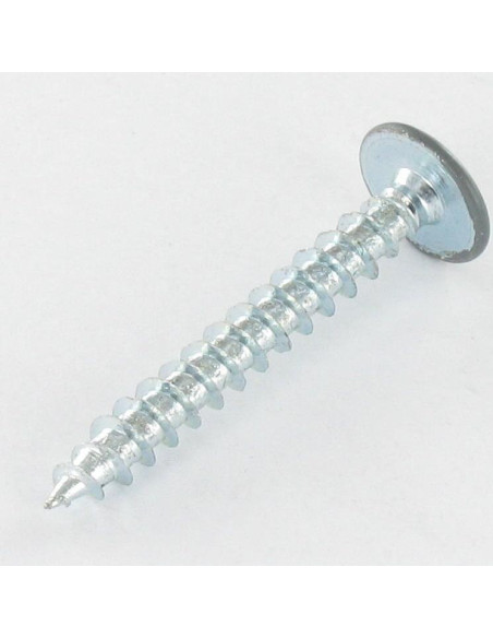 Parafuso de madeira aglomerado cabeça de cogumelo Pozi PZ6 4,5X35 rosca total Aço zinco branco RAL7012 cinza basalto
