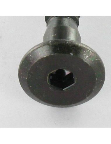 Parafuso autorroscante confirmat cabeça redonda larga hexagonal oco 7X70 Aço zinco preto