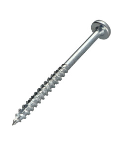Parafusos de madeira e aglomerado TEKOR cabeça redonda TORX T30 6X80 rosca parcial cut ponto antifenda tipo 17 Aço 2