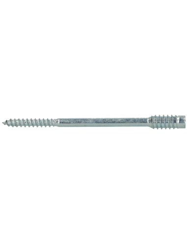 Parafuso de ajuste para janela de madeira TORX T25 6X300 Aço zinco branco