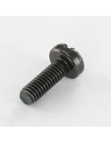 Parafuso de metais cabeça cilíndrica larga sulcada M6X25 Aço zinco preto