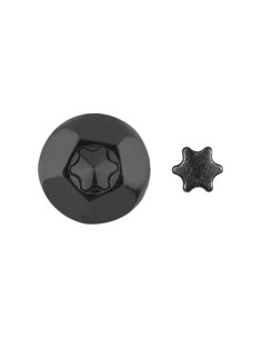PARAFUSO dobradiça Seguro 2 peças TORX T40 7X90 Aço zinco preto 2