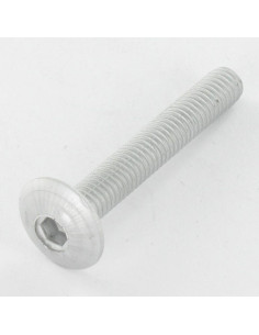PARAFUSO cabeça de cogumelo M6X35 roscado sobre 9 chave de 4 Aço zinco branco