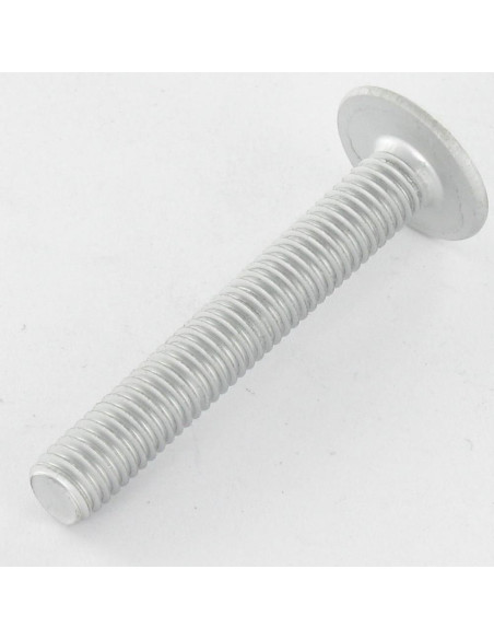 PARAFUSO cabeça de cogumelo M6X35 roscado sobre 9 chave de 4 Aço zinco branco