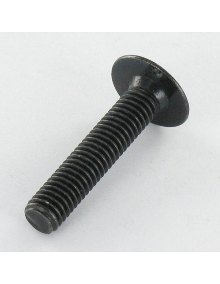 PARAFUSO cabeça de cogumelo M5X35 chave de 4 diâmetro da cabeça 10,5 Aço zinco preto