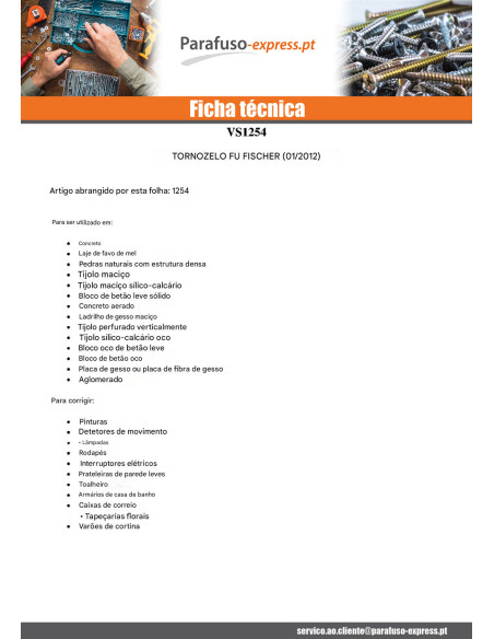 Bucha Nylon Fischer FU 6X35 53260 - Parafuso Express