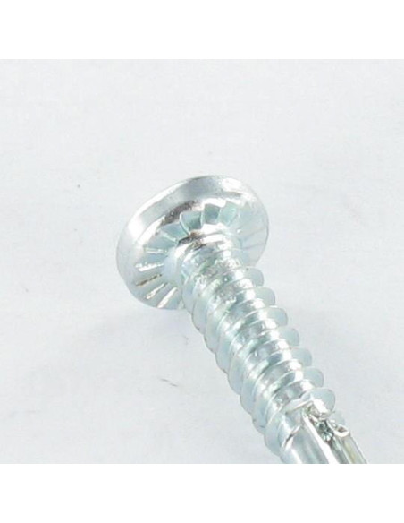 Autoperfurante cabeça cilíndrica EMPR quadrado 3,5 x 19 Aço zinco branco Parafuso com Cabeça com Fenda quadrada 1