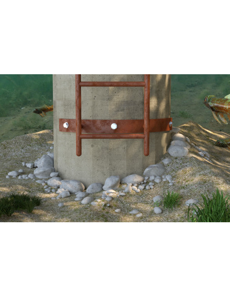 Perno roscado Fischer RGM con SELO M10X165 Aço zinco branco