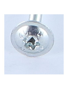 Parafuso de madeira aglomerado cabeça disco TORX T40 8X80 Aço zinco branco 2
