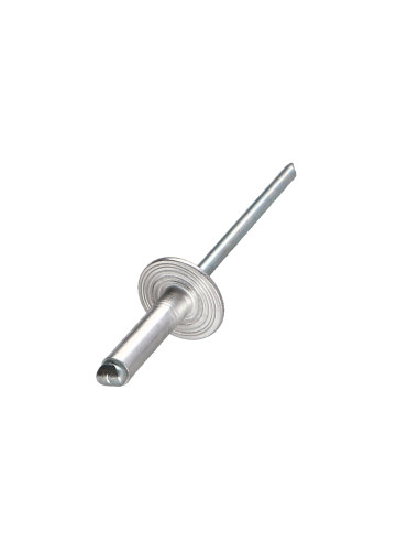 Blindklinknagels Aluminium Staalstaaf 4,8X25 espessura de serrilha 15 con 20 cabeça extra larga ALX