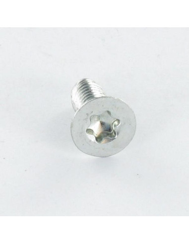 Parafuso autorroscante cabeça fresada M2,5X8 TORX T8 Aço zinco branco microparafusos
