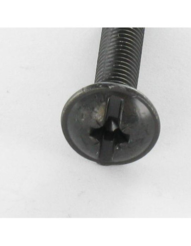 PARAFUSO cabeça de cogumelo Fenda Pozi M4X25 Aço zinco preto