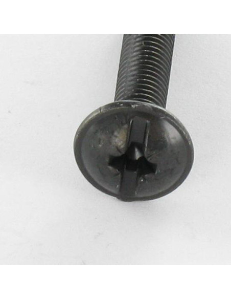 PARAFUSO cabeça de cogumelo Fenda Pozi M4X25 Aço zinco preto