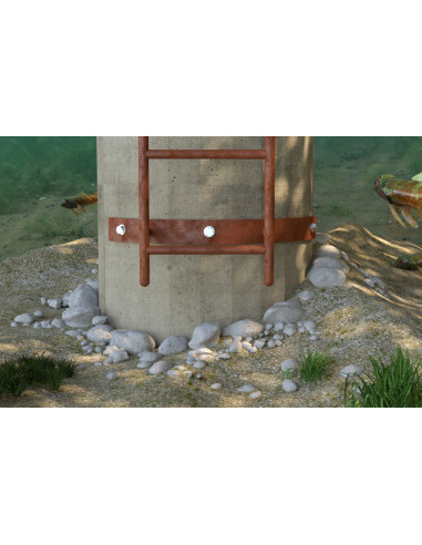Perno roscado Fischer RGM con SELO M12X380 Aço zinco branco