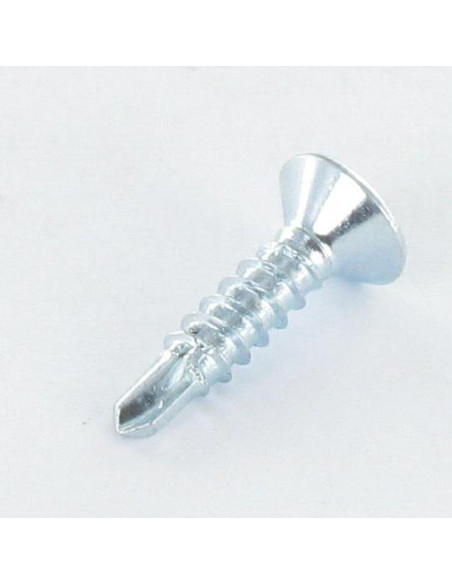 Autoperfurante cabeça fresada EMP quadrado Parafuso com Cabeça com Fenda quadrada 2 4,8 x 32 Aço zinco branco