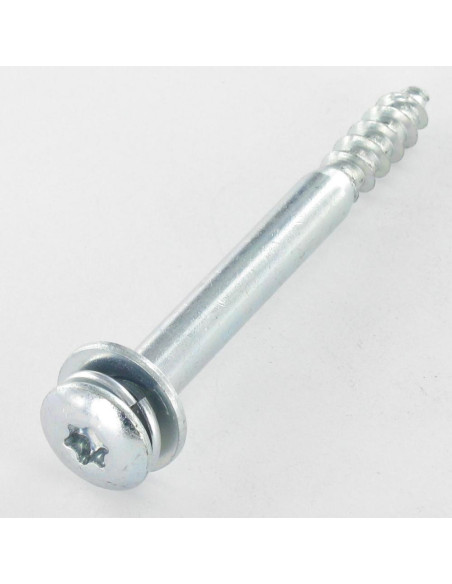 Parafuso de madeira aglomerado cabeça de cogumelo 7X70 roscado sobre 19 TORX T30 Rondela GRO+PL Zinco cr3 96 horas de