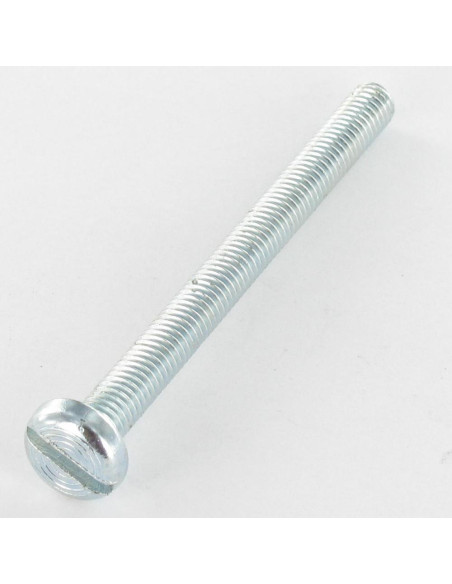 Parafuso de metais cabeça cilíndrica larga sulcada M2X5 Aço zinco branco microparafusos