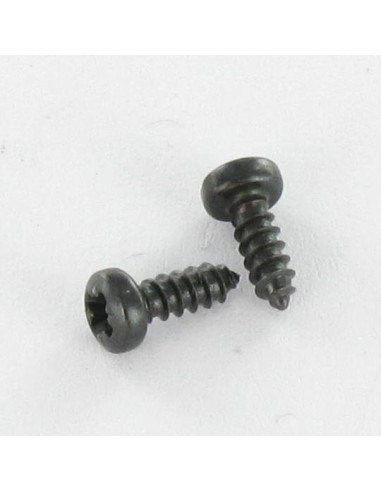 Parafuso de chapa cabeça abaulada larga Pozi 4,2 x 16 Aço zinco preto