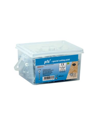 Balde de 455 Parafuso de madeira aglomerado 4X40 cabeça fresada TORX T20 cut ponto antifenda tipo 17 Aço zinco