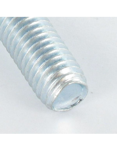 Parafuso autorroscante cabeça hexagonal flange com gola serrilhada M10X30 Aço zinco branco