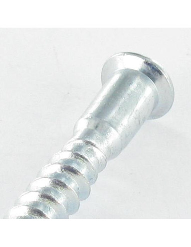 Parafuso autorroscante confirmat cabeça fresada Pozi PZ7 7X70 SS dentado Aço zinco branco