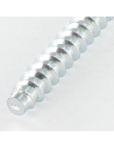 Parafuso autorroscante confirmat cabeça fresada Pozi PZ7 7X70 SS dentado Aço zinco branco