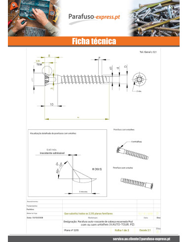 Parafuso autorroscante confirmat cabeça fresada Pozi PZ7 7X70 SS dentado Aço zinco branco
