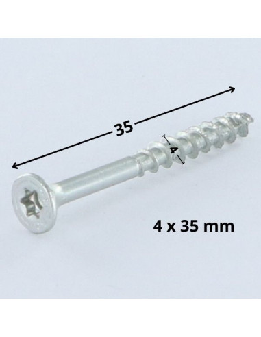 PARAFUSO Spax cabeça fresada TORX T20 4X35 roscado sobre 24 rosca parcial WIROX