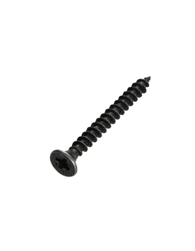 Parafuso de madeira aglomerado PREMIUM cabeça fresada Pozi PZ6 4,5X45 Aço zinco preto