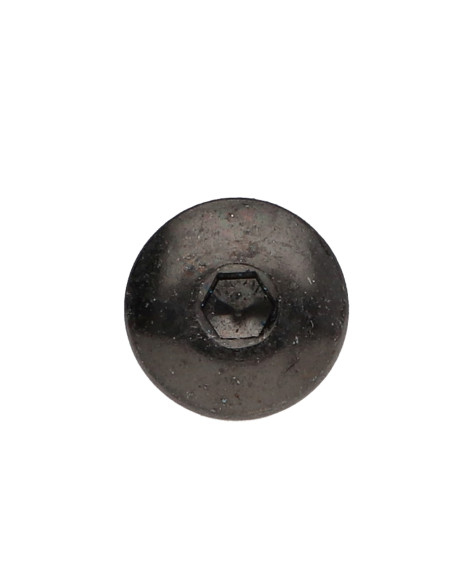 PARAFUSO cabeça de cogumelo M6X25 chave de 4 Aço zinco preto Freio roscado