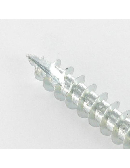 PARAFUSO FERRAGENS ANGULAR cabeça cilíndrica TORX T20 cut ponto antifenda tipo 17 Aço zinco branco 5X60